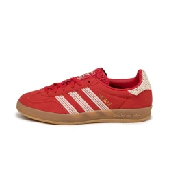 Adidas Sneakers En Cuir|Baskets Décontractées Terrace*Gazelle Indoor W Better Scarlet / Wonder White / Gum