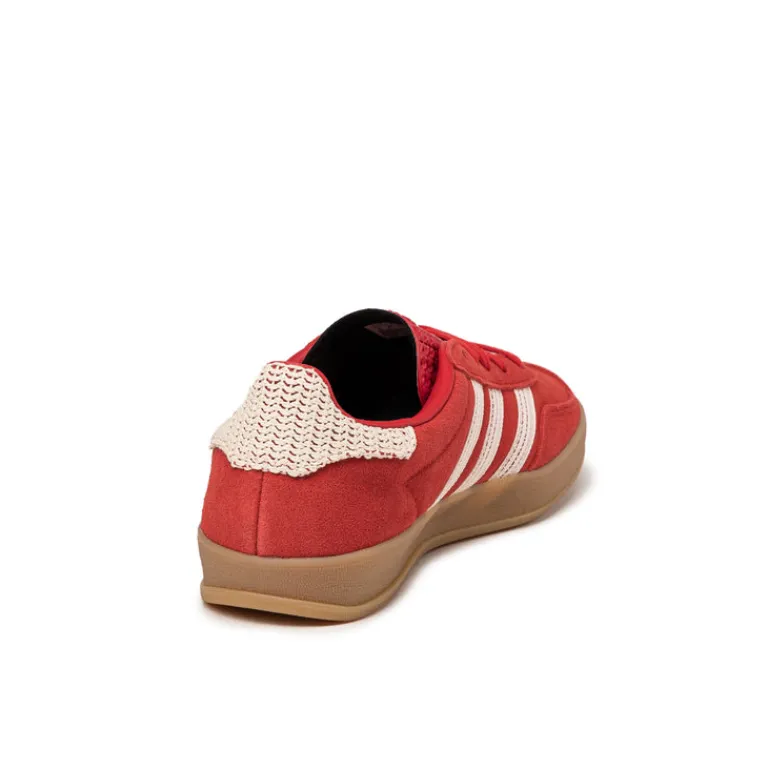 Adidas Sneakers En Cuir|Baskets Décontractées Terrace*Gazelle Indoor W Better Scarlet / Wonder White / Gum
