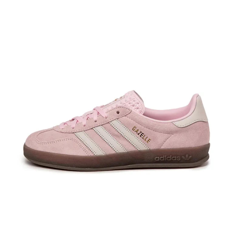 Adidas Sneakers En Cuir|Baskets Décontractées Terrace*Gazelle Indoor W Cloud Pink / Off White / Gum 5