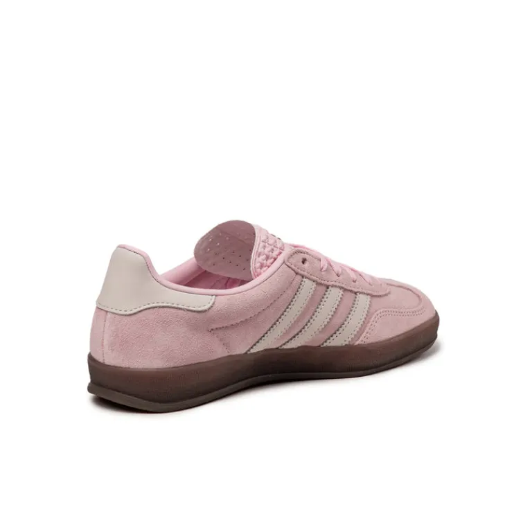Adidas Sneakers En Cuir|Baskets Décontractées Terrace*Gazelle Indoor W Cloud Pink / Off White / Gum 5