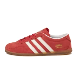 Adidas Sneakers En Cuir|Baskets Décontractées Terrace*Gazelle Low Pro W Better Scarlet / Cloud White / Gum 3