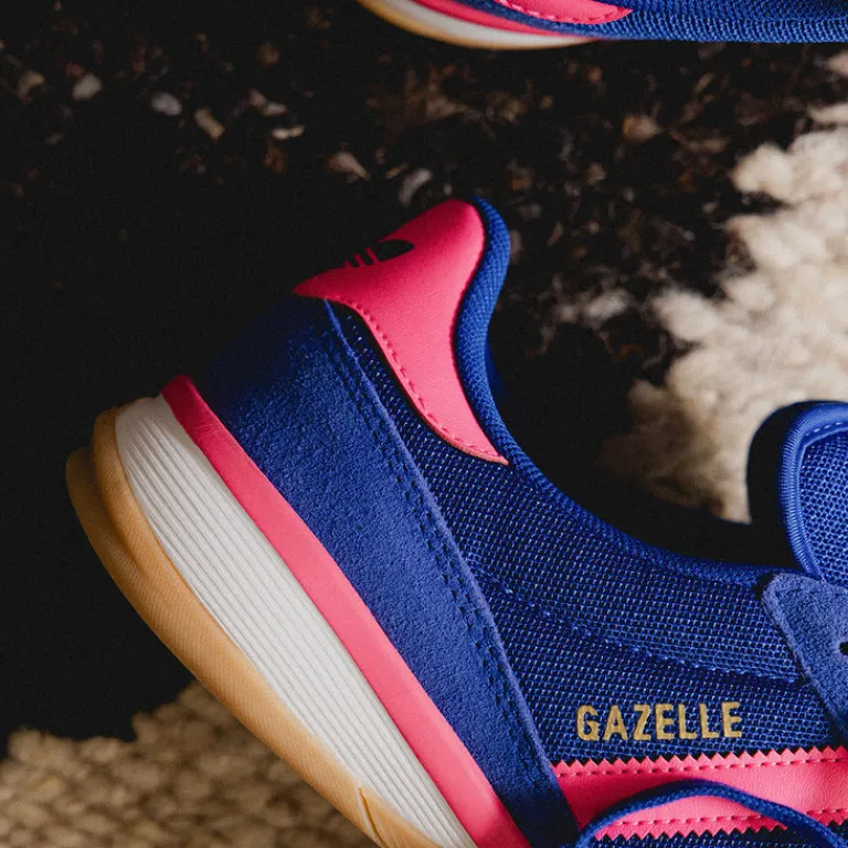 Adidas Sneakers En Cuir|Baskets Décontractées Terrace*Gazelle Sala Royal Blue / Lucid Pink / Footwear White