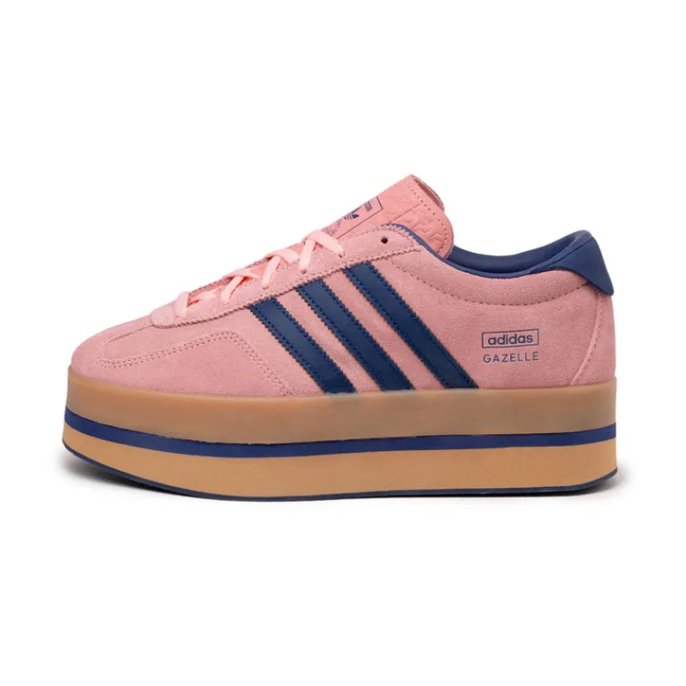 Adidas Sneakers À Plateforme|Sneakers En Cuir*Gazelle Stack W Glow Pink / Vicid BLue / Gum 3