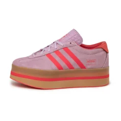 Adidas Sneakers En Cuir|Sneakers À Plateforme*Gazelle Stack W Blush Lilac / Lucid Red / Gum 3