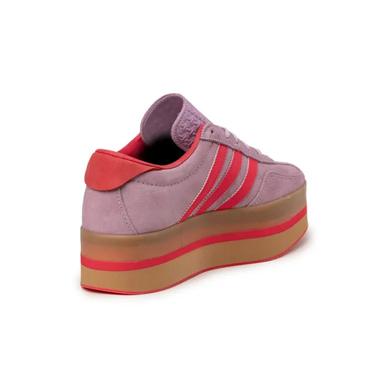 Adidas Sneakers En Cuir|Sneakers À Plateforme*Gazelle Stack W Blush Lilac / Lucid Red / Gum 3