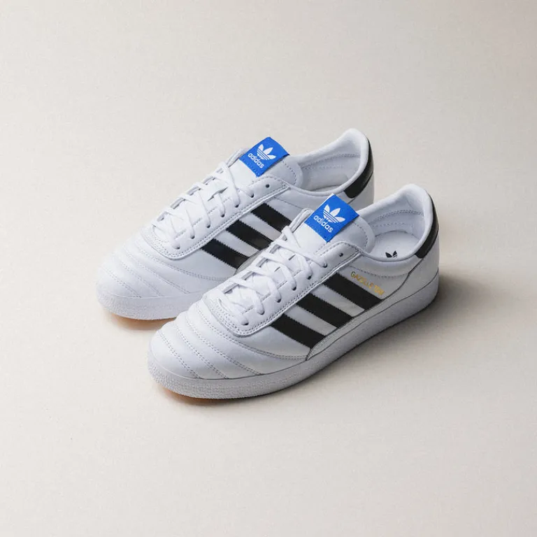 Adidas Sneakers En Cuir|Baskets Décontractées Terrace*Gazelle Team Footwear White / Core Black /Blue