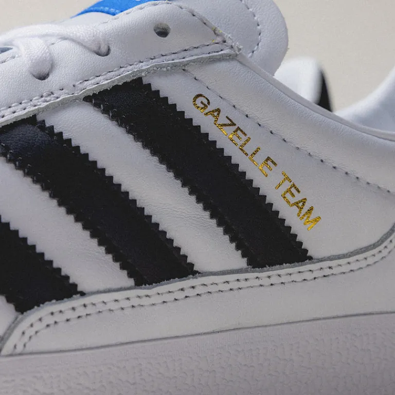 Adidas Sneakers En Cuir|Baskets Décontractées Terrace*Gazelle Team Footwear White / Core Black /Blue