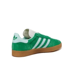 Adidas Sneakers En Cuir|Baskets Décontractées Terrace*Gazelle W Green / Semi Flash Aqua / Gold Metallic