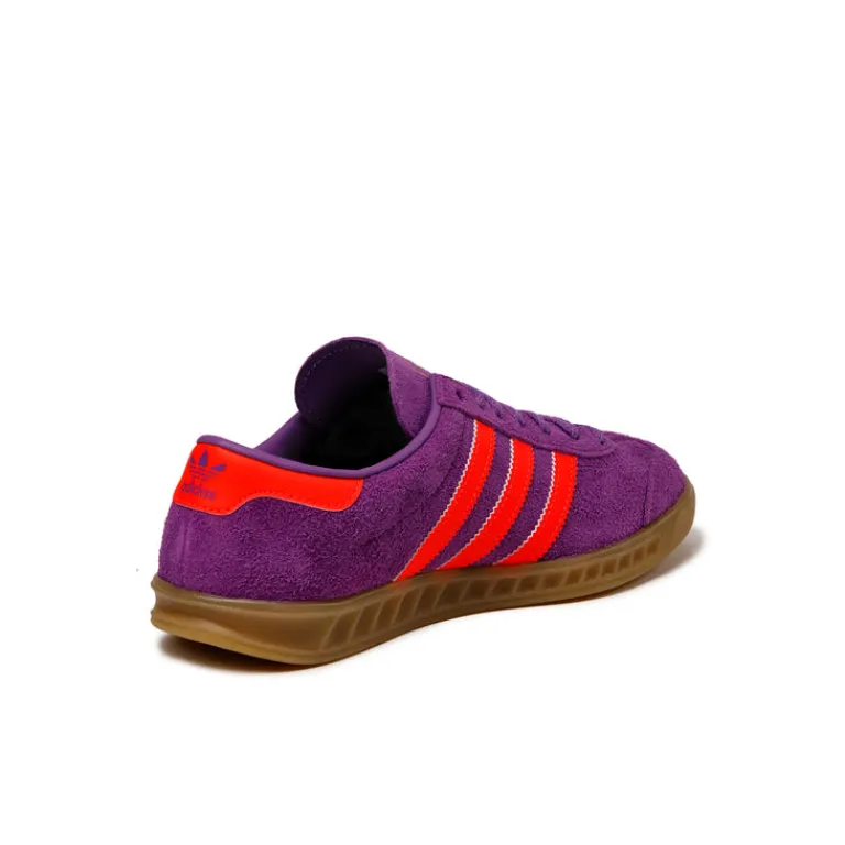 Adidas Sneakers En Cuir|Baskets Décontractées Terrace*Hamburg W Active Purple / Solar Red / Gold Metallic