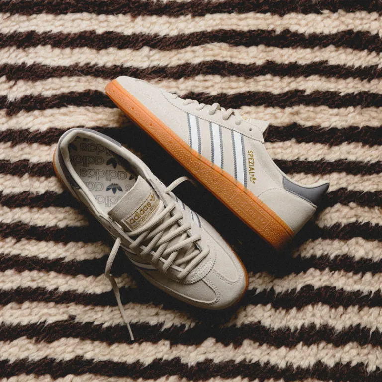 Adidas Sneakers En Cuir|Baskets Décontractées Terrace*Handball Spezial Aluminium / Footwear White / Grey Three