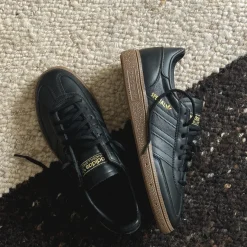 Adidas Sneakers En Cuir|Baskets Décontractées Terrace*Handball Spezial Core Black / Carbon / Gold Metallic