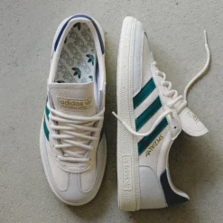 Adidas Sneakers En Cuir|Baskets Décontractées Terrace*Handball Spezial Chalk White / Collegiate Green / Night Indigo