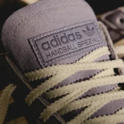 Adidas Sneakers En Cuir|Baskets Décontractées Terrace*Handball Spezial W Silver Violet / Cream White / Gum