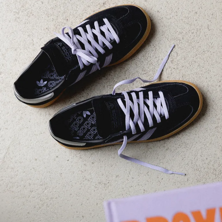 Adidas Sneakers En Cuir|Baskets Décontractées Terrace*Handball Spezial W Core Black / Violet Tone / Gum 1