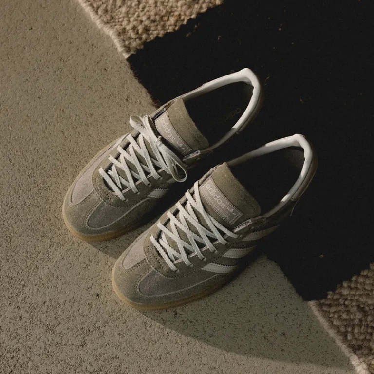 Adidas Sneakers En Cuir|Baskets Décontractées Terrace*Handball Spezial W Silver Pebble / Orbit Grey / Gum 4