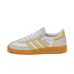 Adidas Sneakers En Cuir|Baskets Décontractées Terrace*Handball Spezial W Footwear White / Power Yellow / Silver Metallic