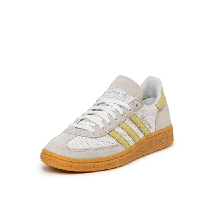 Adidas Sneakers En Cuir|Baskets Décontractées Terrace*Handball Spezial W Footwear White / Power Yellow / Silver Metallic