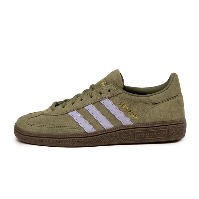 Adidas Sneakers En Cuir|Baskets Décontractées Terrace*Handball Spezial W Focus Olive / Violet Tone / Gum