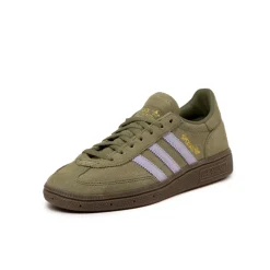 Adidas Sneakers En Cuir|Baskets Décontractées Terrace*Handball Spezial W Focus Olive / Violet Tone / Gum