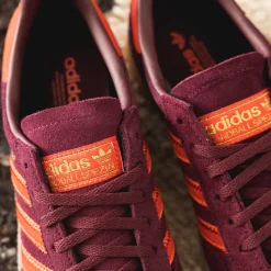 Adidas Sneakers En Cuir|Baskets Décontractées Terrace*Handball Spezial W Maroon / Preloved Red / Gum 1
