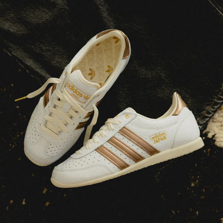 Adidas Sneakers En Cuir|Baskets Décontractées Terrace*Japan W Footwear White / Preloved Brown / Cream White