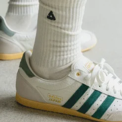 Adidas Sneakers En Cuir|Baskets Décontractées Terrace*Japan W Off White / Collegiate Green / Orange Tint