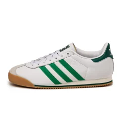 Adidas Sneakers En Cuir|Baskets Décontractées Terrace*K 74 Footwear White / Green / Collegiate Green