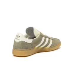 Adidas Sneakers En Cuir|Baskets Décontractées Terrace*München W Silver Pebble / Off White / Silver Metallic