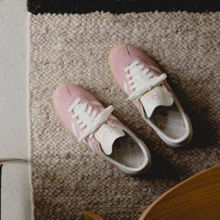 Adidas Sneakers En Cuir|Baskets Décontractées Terrace*München W Wonder Mauve / Off White / Silver Metallic