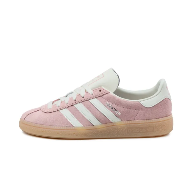 Adidas Sneakers En Cuir|Baskets Décontractées Terrace*München W Wonder Mauve / Off White / Silver Metallic