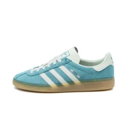 Adidas Sneakers En Cuir|Baskets Décontractées Terrace*München W Preloved Blue / Off White / Silver Metallic