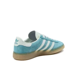 Adidas Sneakers En Cuir|Baskets Décontractées Terrace*München W Preloved Blue / Off White / Silver Metallic