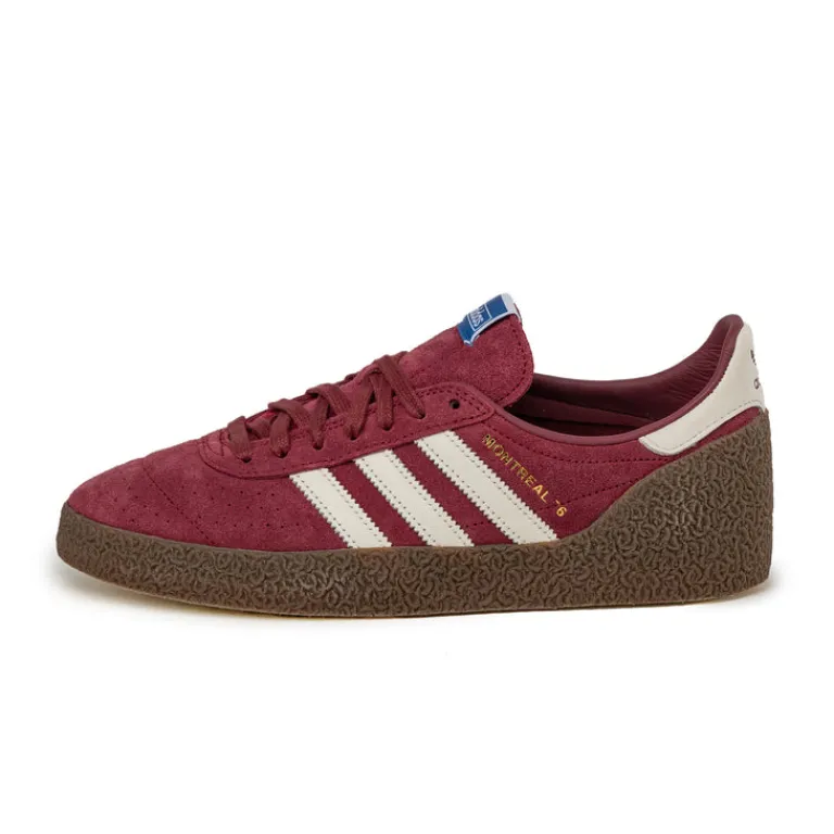 Adidas Sneakers En Cuir|Baskets Décontractées Terrace*Montreal 76 Noble Maroon / Off White / Gum