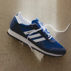 Adidas Sneakers En Cuir|Baskets Décontractées Terrace*New York Dark Blue / Footwear White / Royal Blue