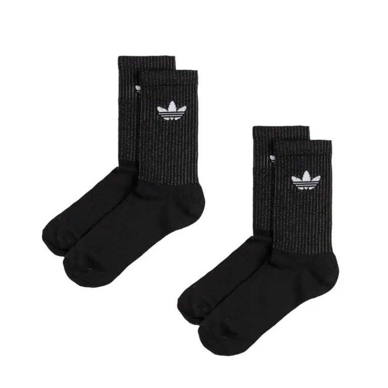Adidas Chaussettes*Reflective Crew Socks 2 Pairs Black / Reflective Silver