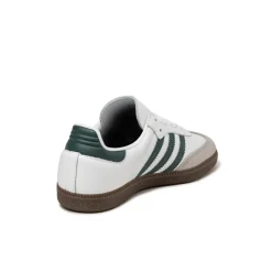 Adidas Sneakers En Cuir|Baskets Décontractées Terrace*Samba OG Cloud White / Collegiate Green / Clear Granite