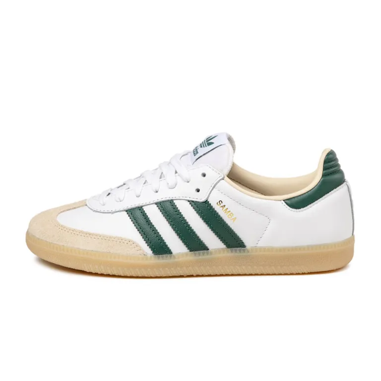Adidas Sneakers En Cuir|Baskets Décontractées Terrace*Samba OG Cloud White / Collegiate Green / Gum