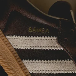 Adidas Sneakers En Cuir*Samba OG Brown / Putty Grey / Gold Metallic
