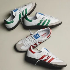 Adidas Sneakers En Cuir|Sneakers Blancs*Samba OG Footwear White / Green / Supplier Color
