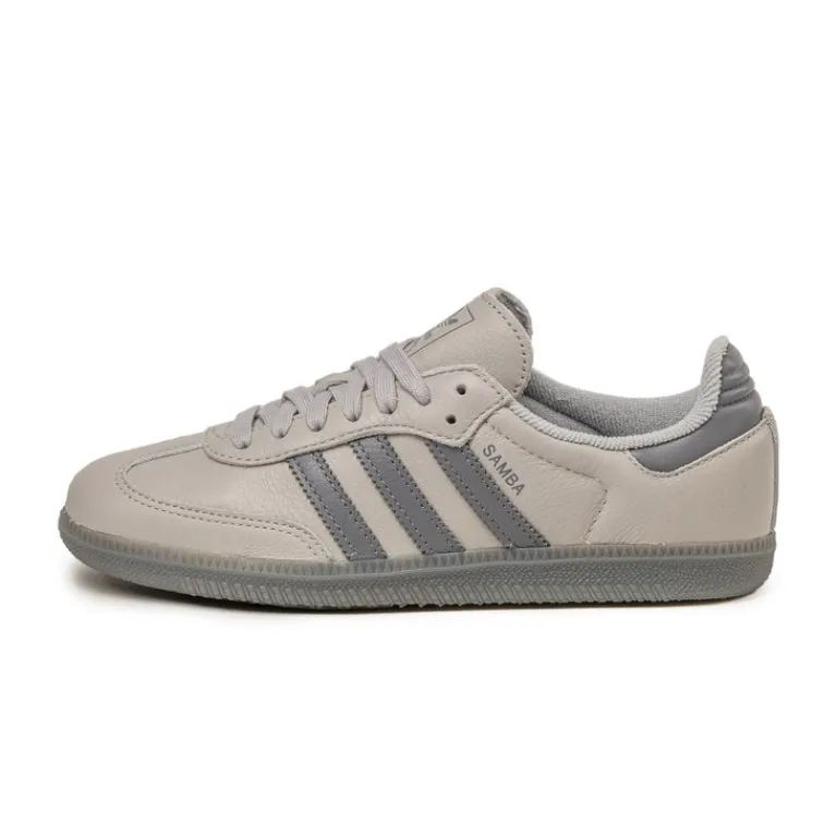Adidas Sneakers En Cuir|Baskets Décontractées Terrace*Samba OG Grey Two / Grey / Grey Two