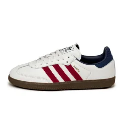 Adidas Sneakers En Cuir|Baskets Décontractées Terrace*Samba OG Core White / Team Victory Red / Night Indigo