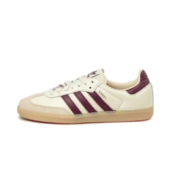 Adidas Sneakers En Cuir|Baskets Décontractées Terrace*Samba OG Wonder White / Shadow Red / Gum 3