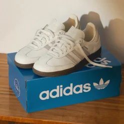 Adidas Sneakers En Cuir|Baskets Décontractées Terrace*Samba OG Core White / Grey Two / Cream White
