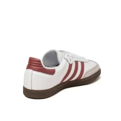 Adidas Sneakers En Cuir|Baskets Décontractées Terrace*Samba OG Cloud White / Preloved Ruby / Clear Granite