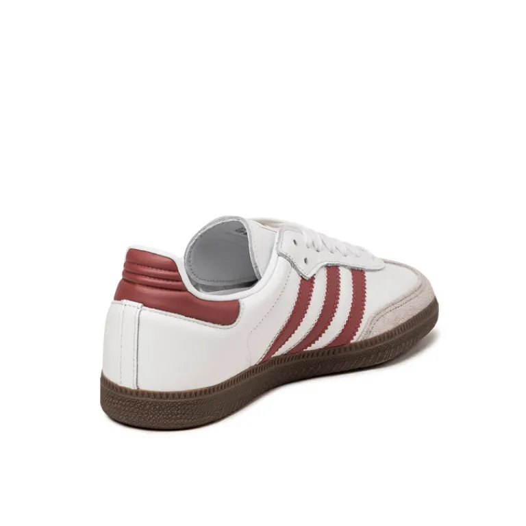 Adidas Sneakers En Cuir|Baskets Décontractées Terrace*Samba OG Cloud White / Preloved Ruby / Clear Granite