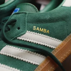 Adidas Sneakers En Cuir|Baskets Décontractées Terrace*Samba OG Chalk Green / Footwear White / Gum4