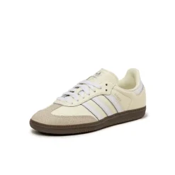 Adidas Sneakers En Cuir|Baskets Décontractées Terrace*Samba OG W Off White / Footwear White / Wonder Aluminium