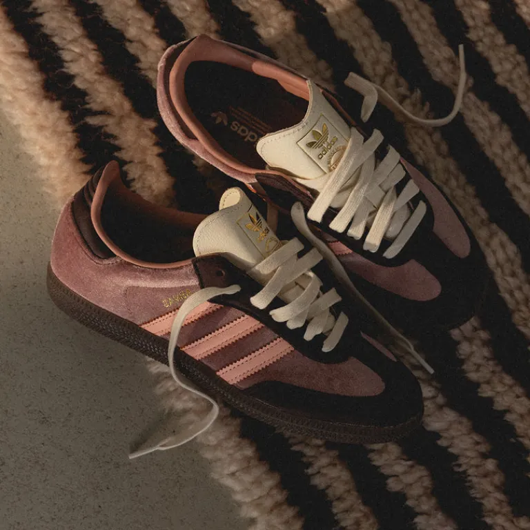 Adidas Sneakers En Cuir|Baskets Décontractées Terrace*Samba OG W Warm Clay / Clear Orange / Shadow Brown