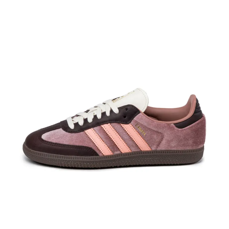 Adidas Sneakers En Cuir|Baskets Décontractées Terrace*Samba OG W Warm Clay / Clear Orange / Shadow Brown