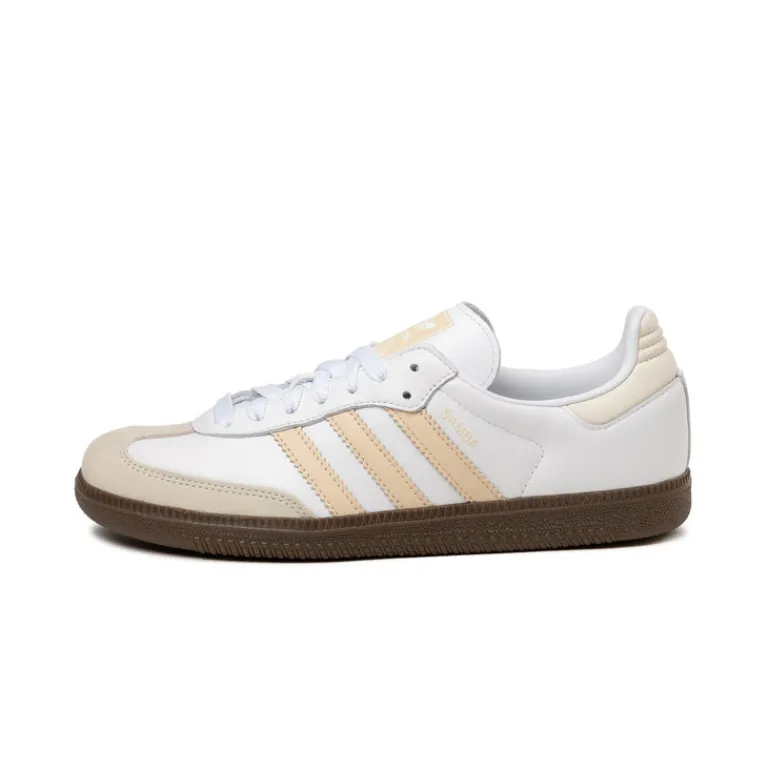 Adidas Sneakers En Cuir|Baskets Décontractées Terrace*Samba OG W Cloud White / Sand Strata / Off White